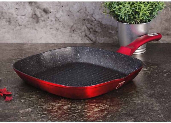 Pánev grilovací s mramorovým povrchem 28 cm Burgundy Metallic Line