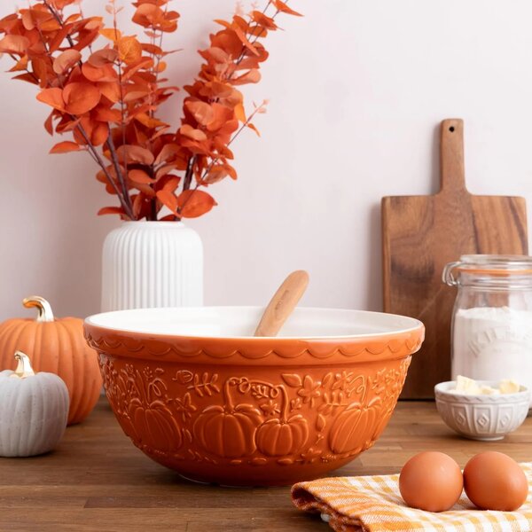Mísa Mason Cash 29 cm 4 l oranžová In The Pumpkin Patch – keramická mísa s dýněmi na chléb, kynuté těsto, podzimní pečení a servírování 0218.627