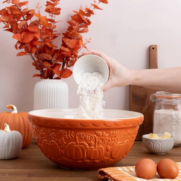 Mísa Mason Cash 29 cm 4 l oranžová In The Pumpkin Patch – keramická mísa s dýněmi na chléb, kynuté těsto, podzimní pečení a servírování 0218.627