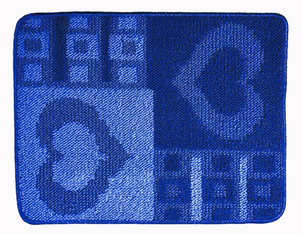 WC koupelnová předložka Srdcovka modrá Comfort, 40 x 50 cm
