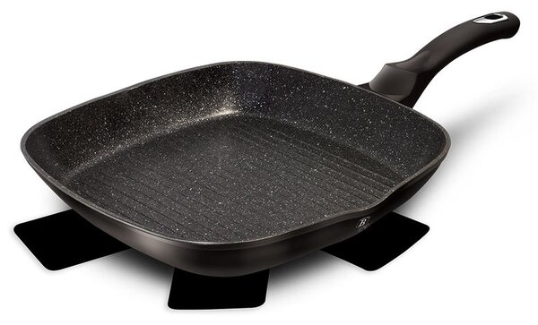 Pánev grilovací s mramorovým povrchem 28 cm Black Silver Collection