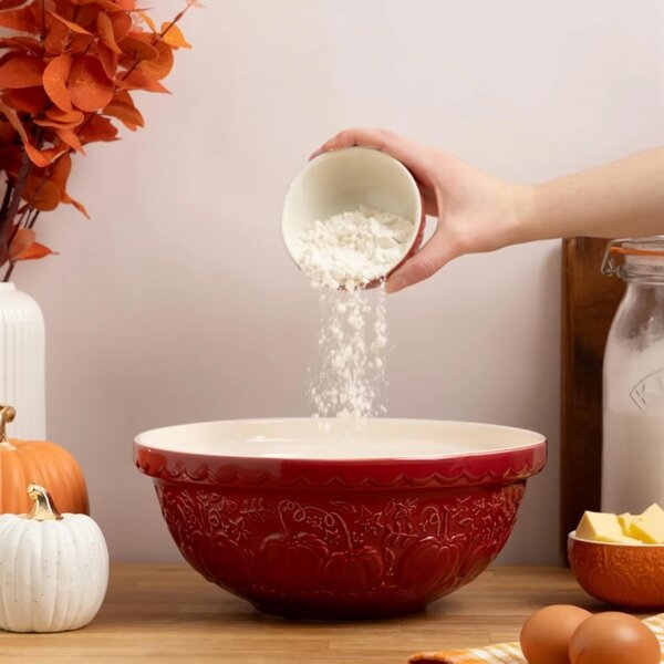 Mísa Mason Cash 26 cm 2,7 l červená In The Pumpkin Patch – keramická mísa s dýněmi na těsto, pečení, saláty a servírování 0218.576