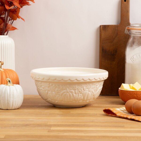 Mísa Mason Cash 24 cm 2 l krémová In The Pumpkin Patch – keramická mísa s dýněmi na těsto, drobenku, saláty a servírování 0218.577
