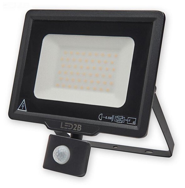 LED Venkovní reflektor se senzorem LED/50W/230V 6500K IP44