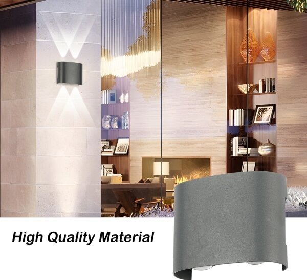 Brilagi - LED Venkovní nástěnné svítidlo FLAREBOX LED/4W/230V antracit IP65