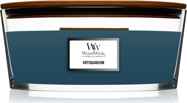 Woodwick Antiquarium vonná svíčka s dřevěným knotem (hearthwick) 453 g