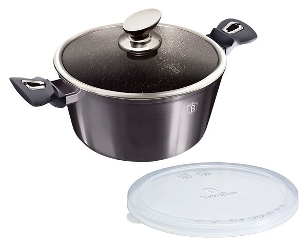 Kastrol s poklicí s mramorovým povrchem 28 cm Carbon PRO Line