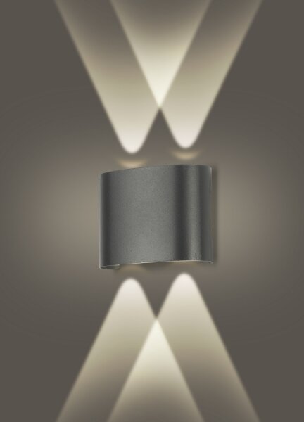 Brilagi - LED Venkovní nástěnné svítidlo FLAREBOX LED/4W/230V antracit IP65