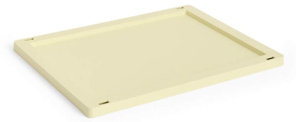 HAY Plastové víko Colour Crate Medium, light yellow
