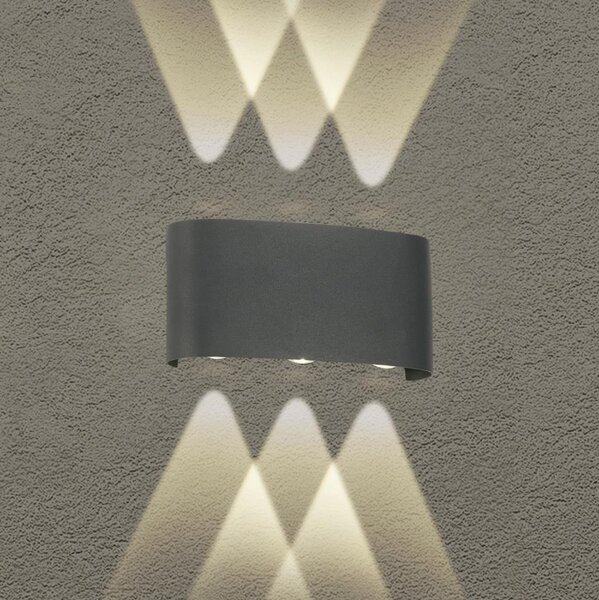 Brilagi - LED Venkovní nástěnné svítidlo FLAREBOX LED/6W/230V antracit IP65