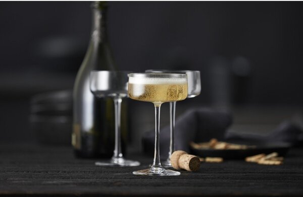 Skleničky v sadě 4 ks na sekt 260 ml Zero – Lyngby Glas