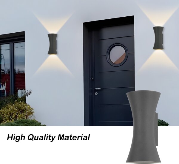 Brilagi - LED Venkovní nástěnné svítidlo BICON LED/10W/230V antracit IP44