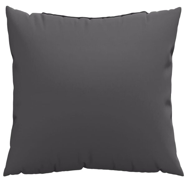 Polštáře na pohovku 4 ks antracitové 60 x 60 cm textil