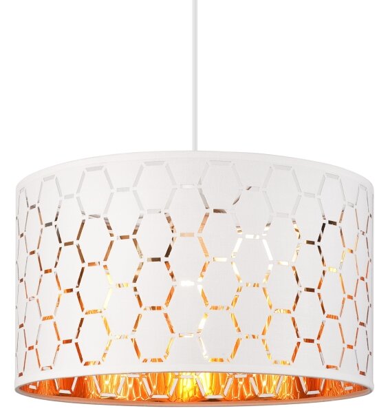 Lustr na lanku ULLE 1xE27/15W/230V bílá