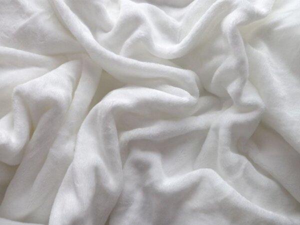 Sada mikroplyšového povlečení PURRSLEEP béžové + prostěradlo mikroplyš SOFT 180x200 cm bílé, dvoulůžko
