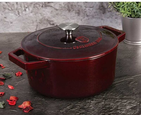 Pekáč litinový s poklicí 24 cm Burgundy Line