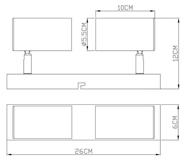 GLO 57911-2M ROBBY 57911-2M Bodové svítidlo - GLOBO