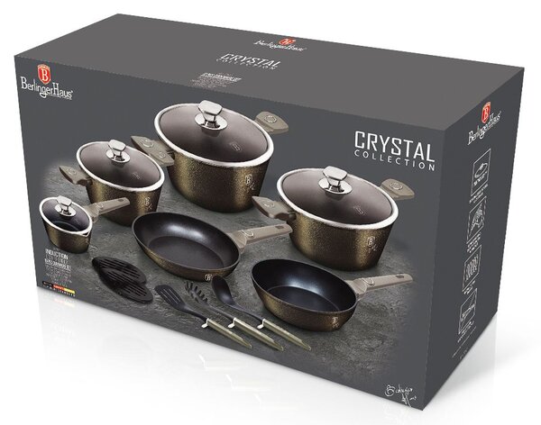 Sada nádobí s titanovým povrchem 15 ks Crystal Collection