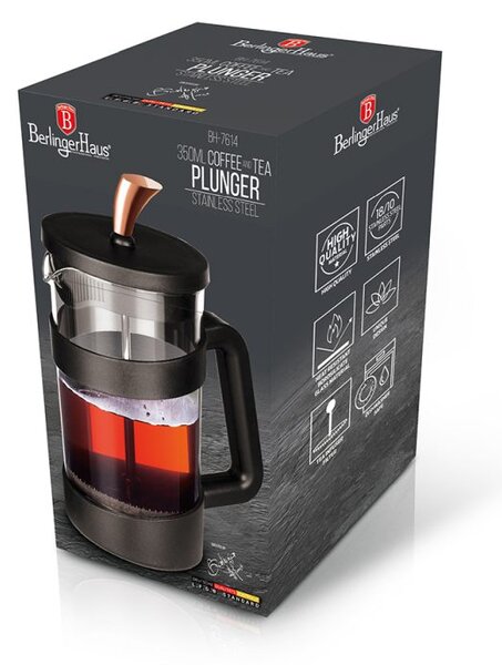 Konvice na čaj a kávu French Press 350 ml Black Rose Collection