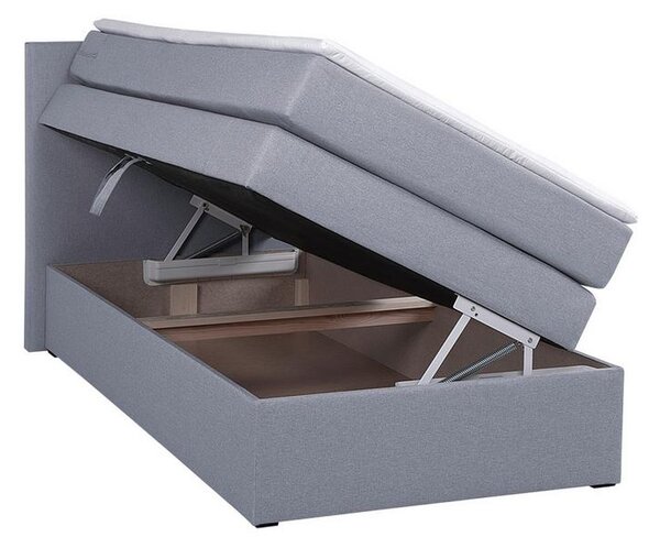 Boxspring postel 90x200cm, sivá