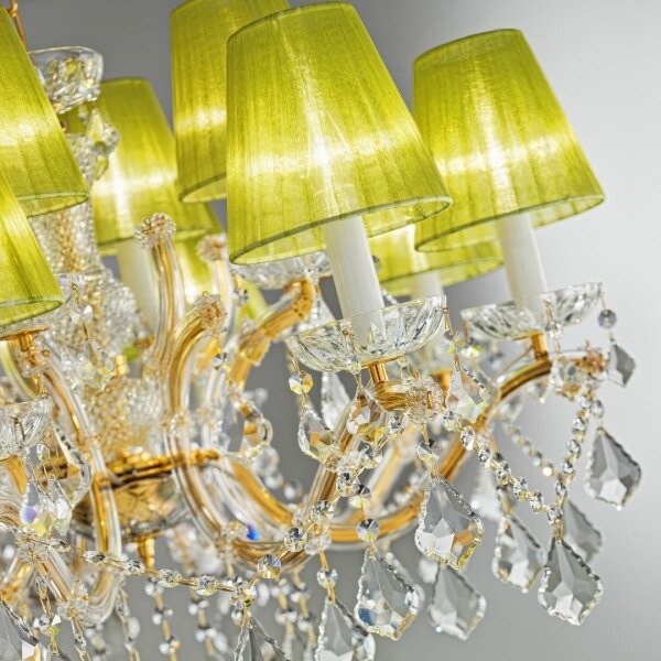 Kolarz 3149.88.3.KoT - Křišťálový lustr MARIA LOUISE 8xE14/40W/230V 24K zlato