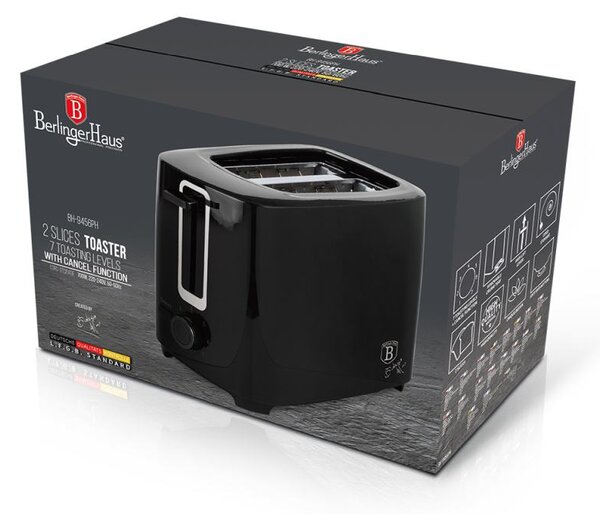Topinkovač nerez 700 W Matte Black Collection