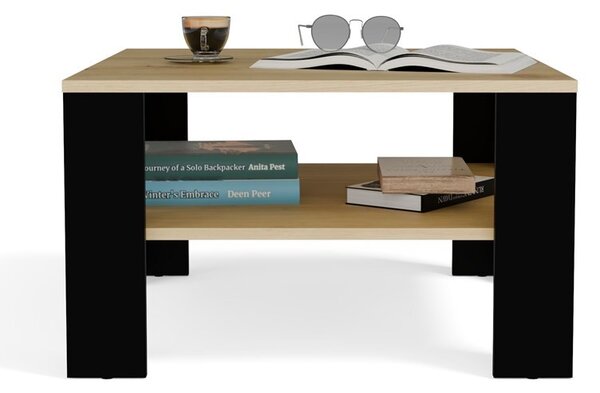 TP Living Konferenční stolek Lawa Square 68 cm dub artisan/černý