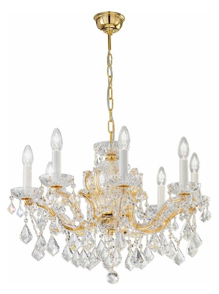 Kolarz 3149.88.3.KoT - Křišťálový lustr MARIA LOUISE 8xE14/40W/230V 24K zlato