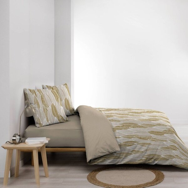 Okrově žluté povlečení na dvoulůžko/prodloužené z mikrovlákna 240x220 cm Kim – douceur d'intérieur