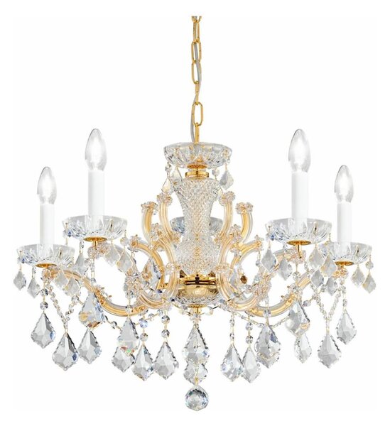 Kolarz 3149.85.3.KoT - Křišťálový lustr MARIA LOUISE 5xE14/40W/230V 24K zlato