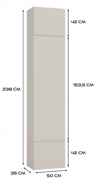 TP Living Předsíňová stěna Haga I 150 cm kašmír