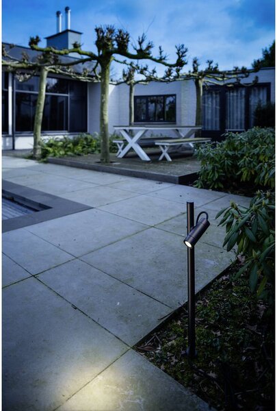 LA 1007868 HELIA SLIM Pole Single LED, venkovní stojací lampa, černá IP65 3000K - BIG WHITE (SLV)