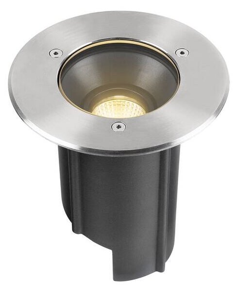 LA 1007810 DASAR® M svítidlo pro vestavbu do podlahy, kulatý kryt, 24°, 3000K, včetně driveru DALI ovladače, nerezová ocel - BIG WHITE (SLV)