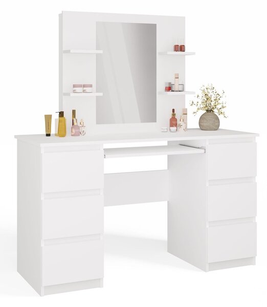TP Living Toaletní stolek Marina Kuba 130 cm bílý
