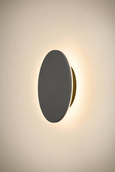 LA 1007913 D-RING M nástěnné svítidlo, fáze, 2700/3000K, fáze, IP65, černá - BIG WHITE (SLV)