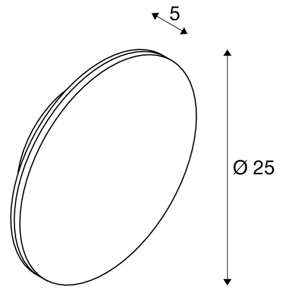 LA 1007913 D-RING M nástěnné svítidlo, fáze, 2700/3000K, fáze, IP65, černá - BIG WHITE (SLV)