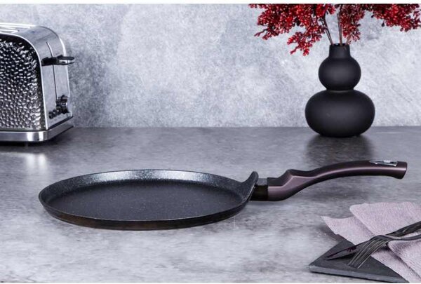 Pánev na palačinky s mramorovým povrchem 28 cm Shiny Black Collection
