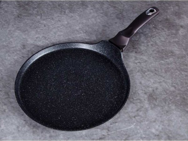 Pánev na palačinky s mramorovým povrchem 28 cm Shiny Black Collection