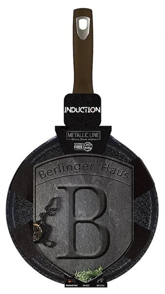 Pánev na palačinky s mramorovým povrchem 28 cm Shiny Black Collection
