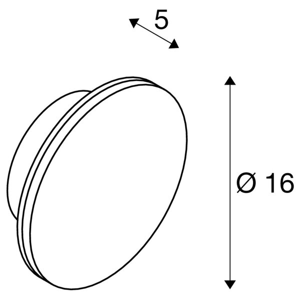 LA 1007912 D-RING S nástěnné svítidlo, fáze, 2700/3000K, fáze, IP65, bílá - BIG WHITE (SLV)