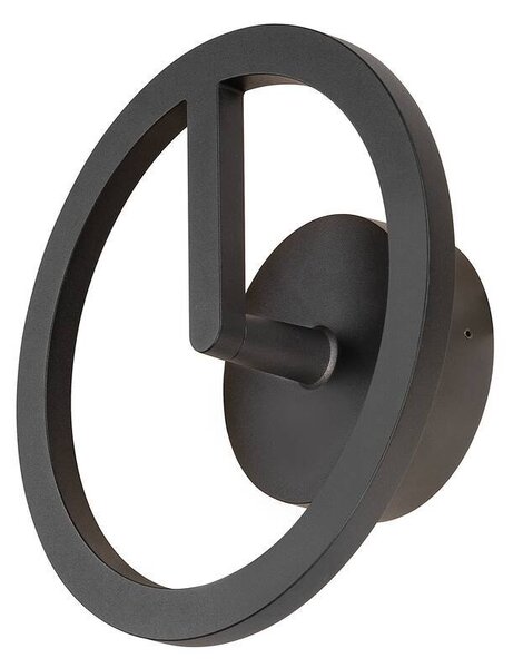 LA 1007918 Q-RING nástěnné svítidlo, 3000 K FÁZE, IP65, černá - BIG WHITE (SLV)