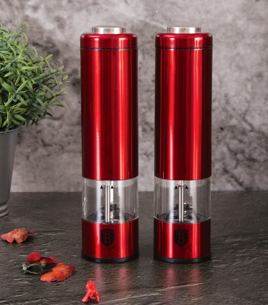 Mlýnek na pepř a sůl elektrický Burgundy Metallic Line