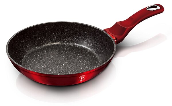 Sada pánví s mramorovým povrchem 3 ks Burgundy Metallic Line gril