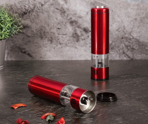 Mlýnek na pepř a sůl elektrický Burgundy Metallic Line