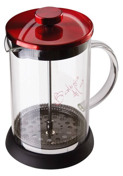 Konvička na čaj a kávu French Press 800 ml Burgundy Metallic Line