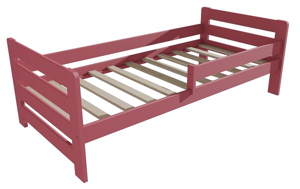 Vomaks Dětská postel se zábranou VMK002E KIDS Rozměr: 80 x 180 cm, Barva: barva růžová