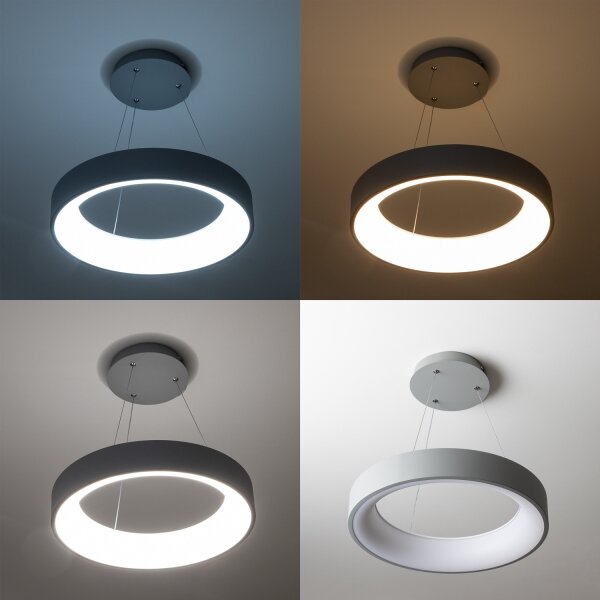Brilagi - LED Stmívatelný lustr na lanku LED/40W/230V 3000-6500K šedá + DO