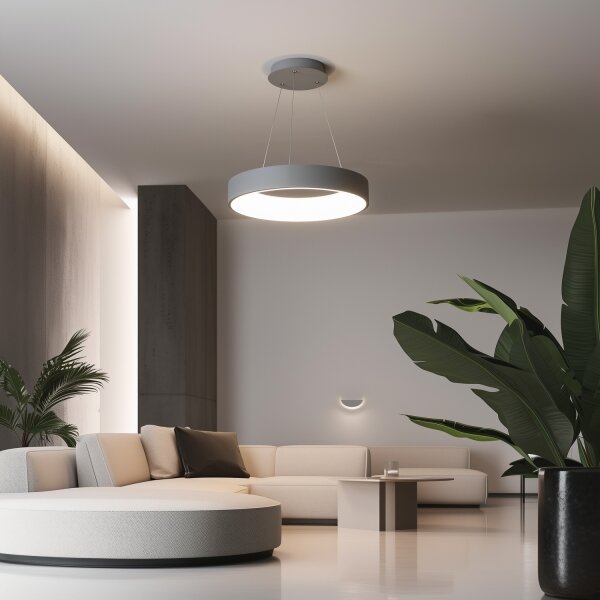 Brilagi - LED Stmívatelný lustr na lanku LED/40W/230V 3000-6500K šedá + DO