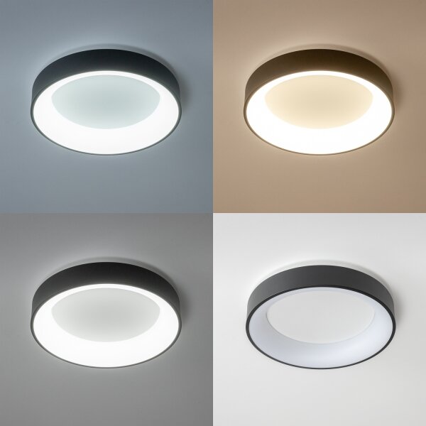 Brilagi - LED Stmívatelné stropní svítidlo LED/40W/230V 3000-6500K černá + DO