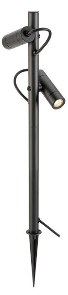 LA 1007869 HELIA SLIM Pole double LED, venkovní stojací lampa, černá IP65 3000K - BIG WHITE (SLV)